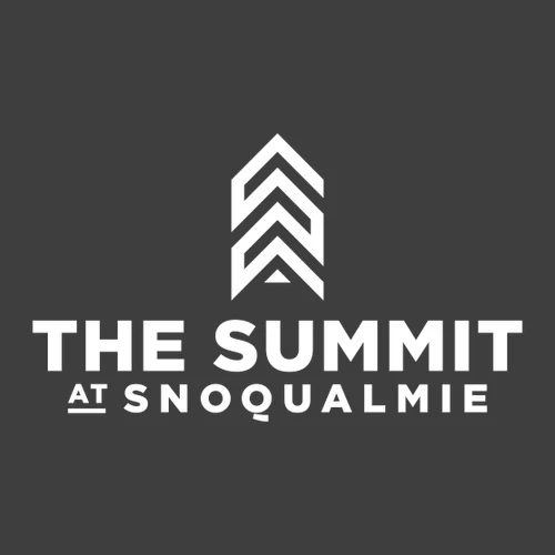 The Summit at Snoqualmie Adult T-Shirt White Chest and Back Logo Heavy Metal - Image 3