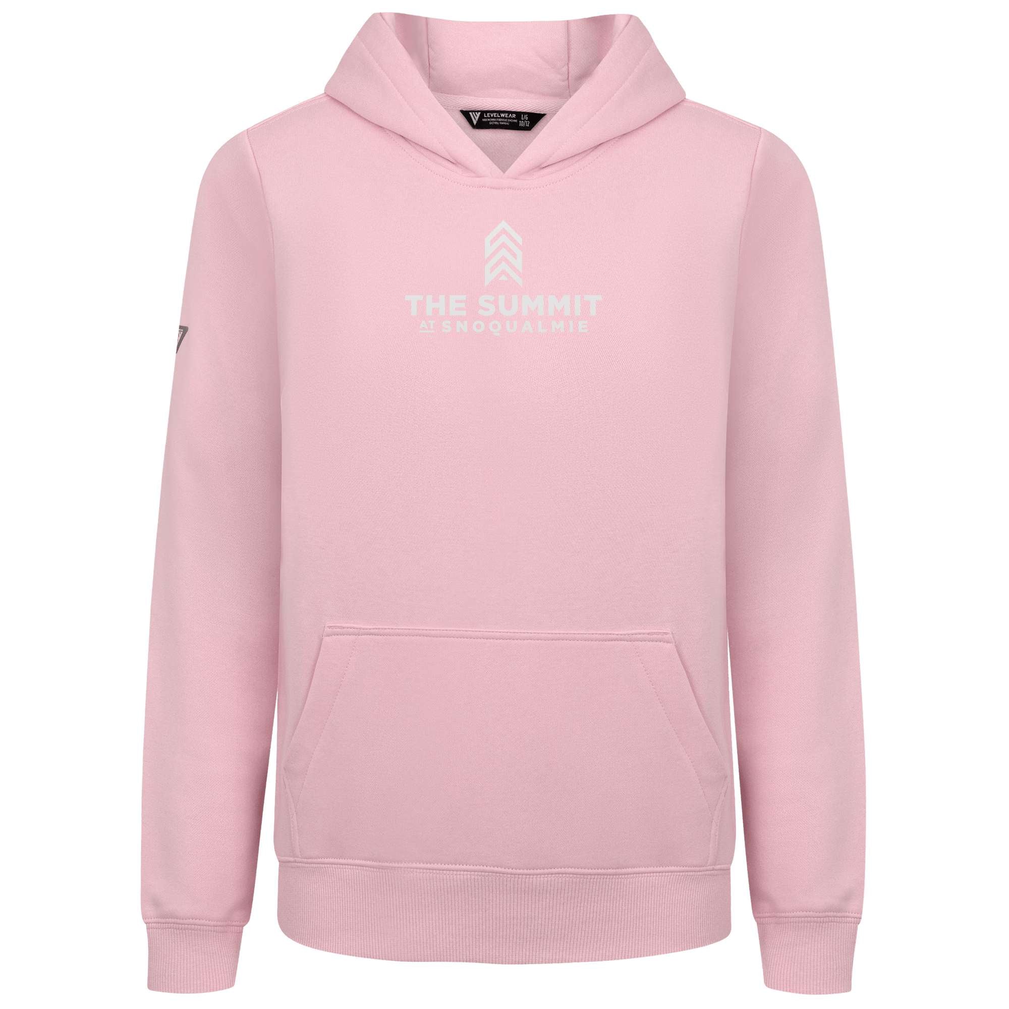 The Summit at Snoqualmie Kid's Hoody White Chest Logo - Image 2