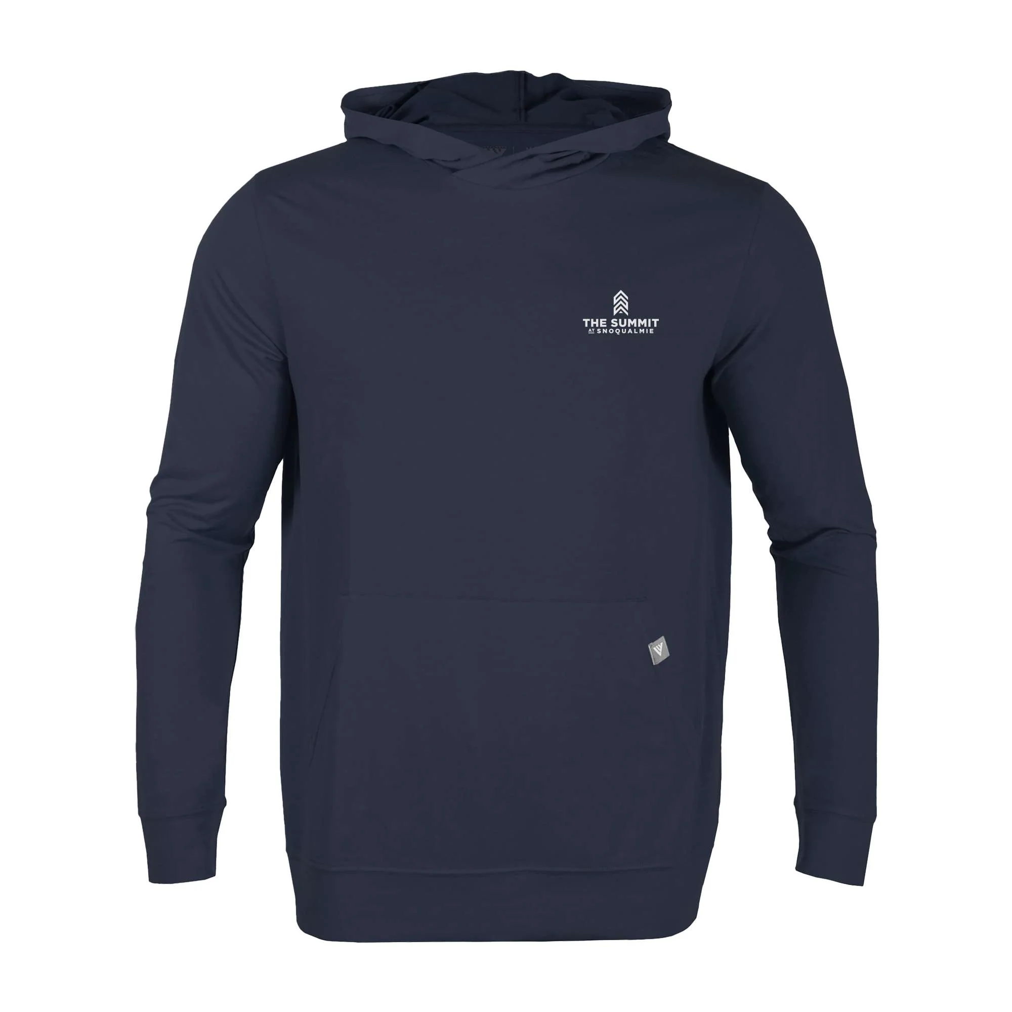 The Summit at Snoqualmie Men's Lightweight Tech Hoody White Small Chest Logo