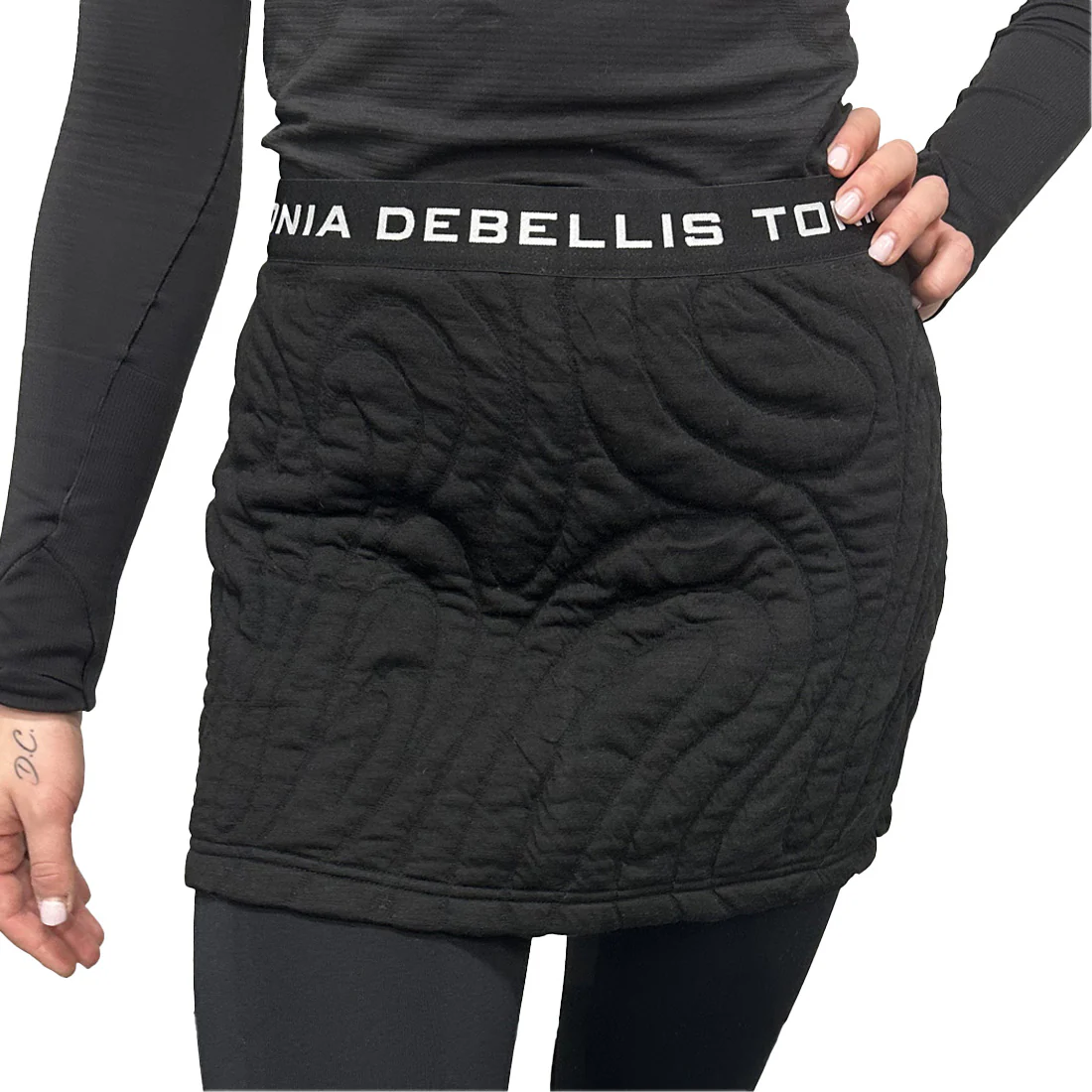 Tonia Debellis Ski Skirt - Swirl Black 2026