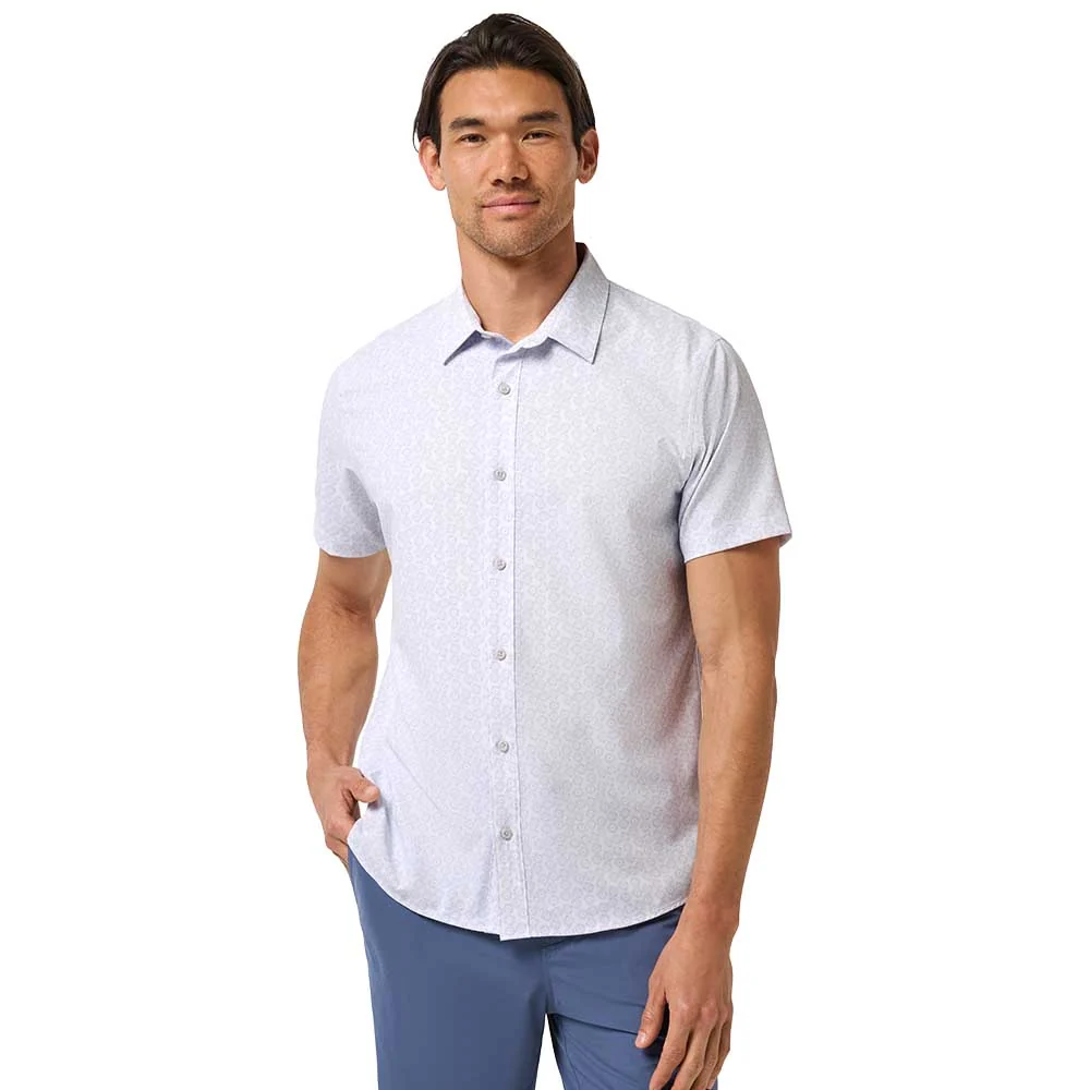 TravisMathew Men's Techwoven Sunlight Button-Up Shirt - Image 7
