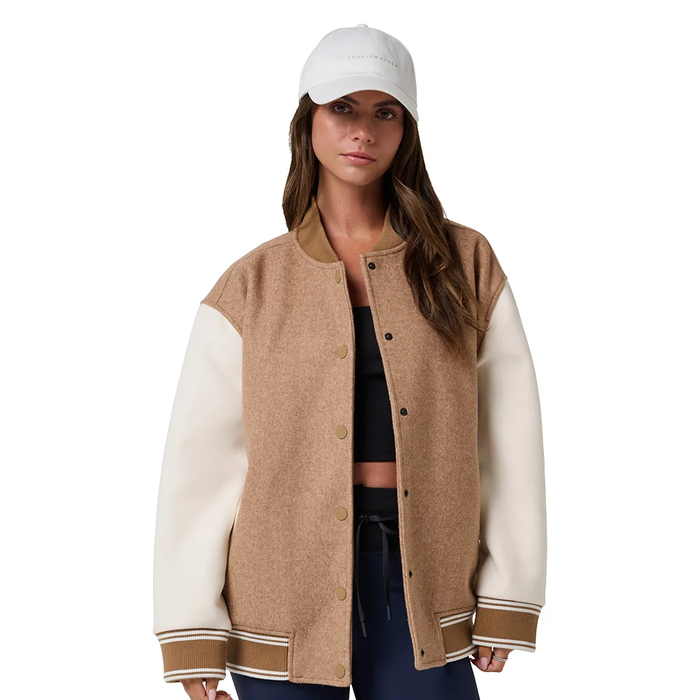 TravisMathew Women's Clubside Varsity Bomber Jacket - Image 3