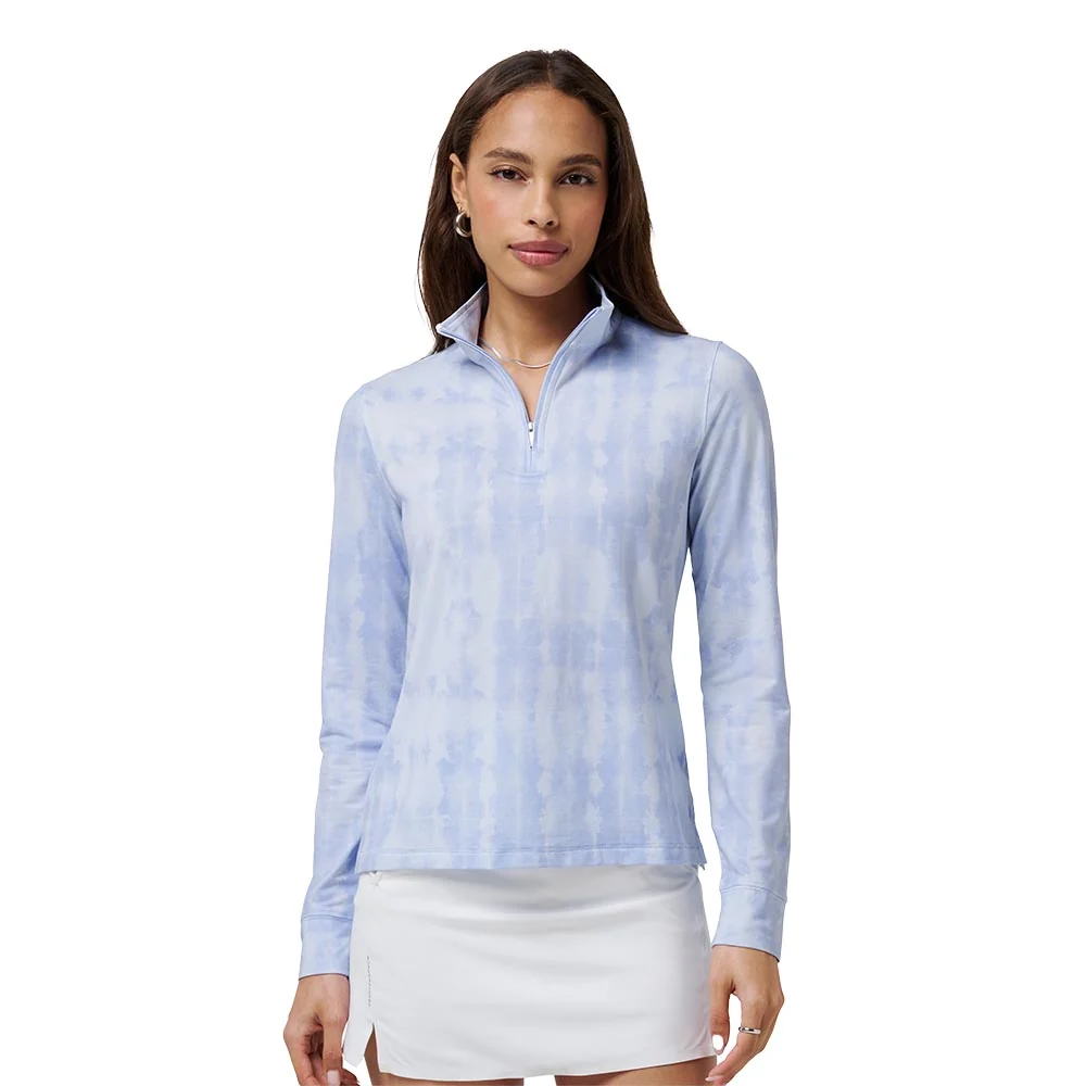 TravisMathew Women's Featherweight Printed Long Sleeve Zip