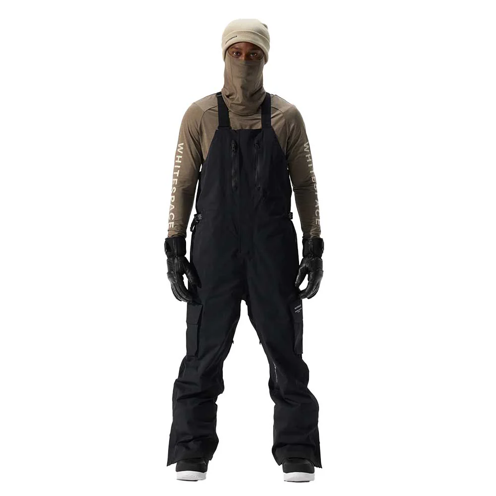 Whitespace Men's 2L Insulated Cargo Bib Pants - Black 2026 - Image 2